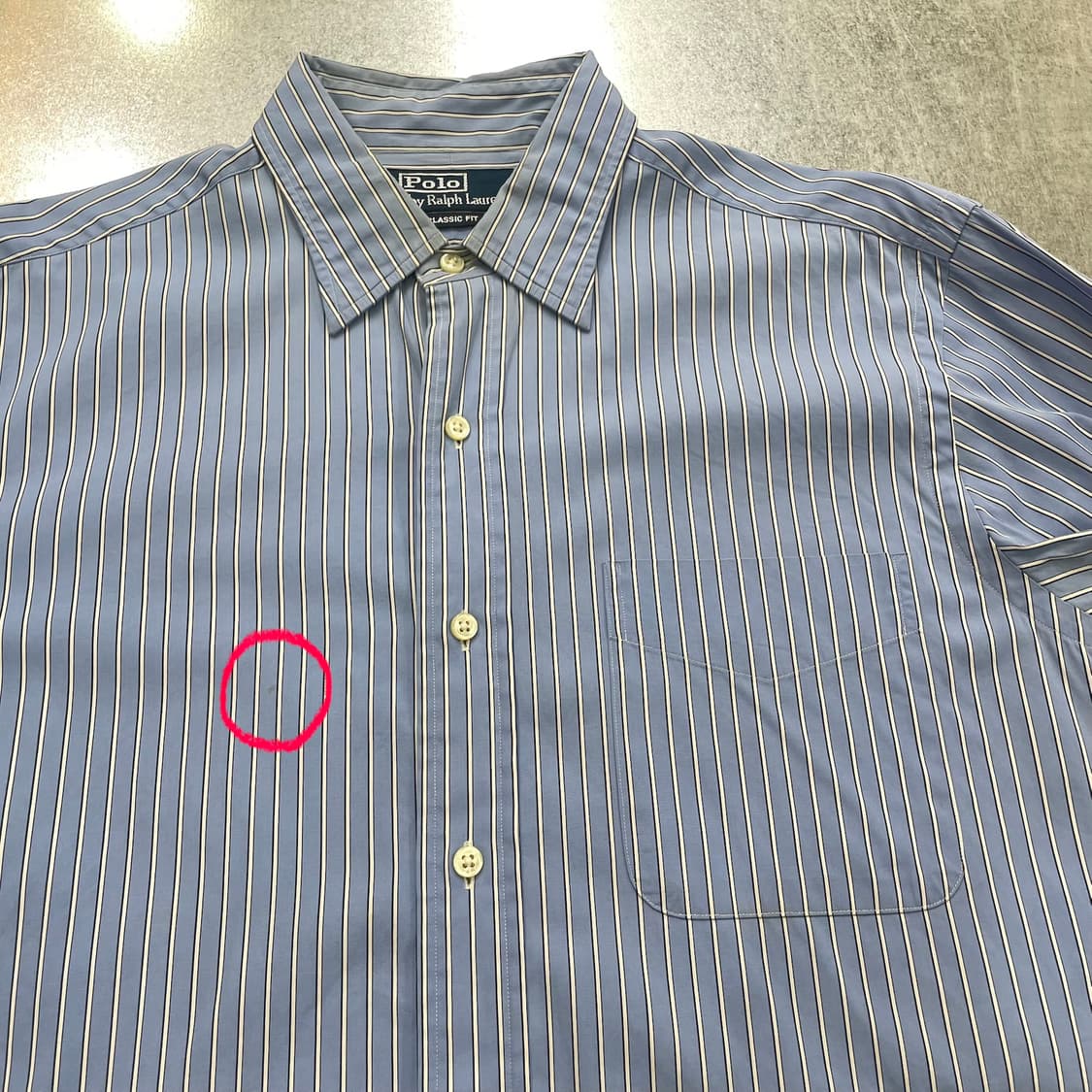 (15 2/1) POLO 폴로 랄프로렌 스트라이프 셔츠 클래식핏 상품이미지7