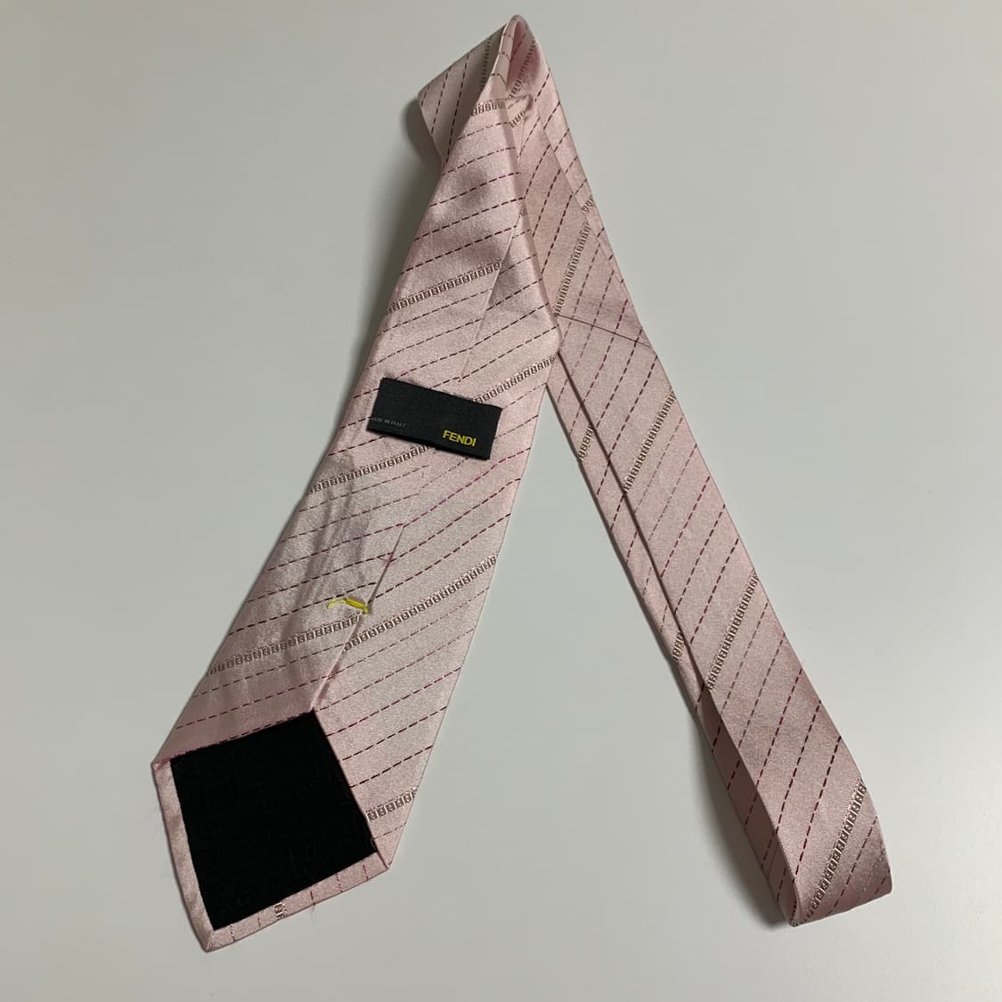 펜디(FENDI) FF스몰로고 모노그램 명품넥타이 신형라벨 스트라이프 상품이미지9