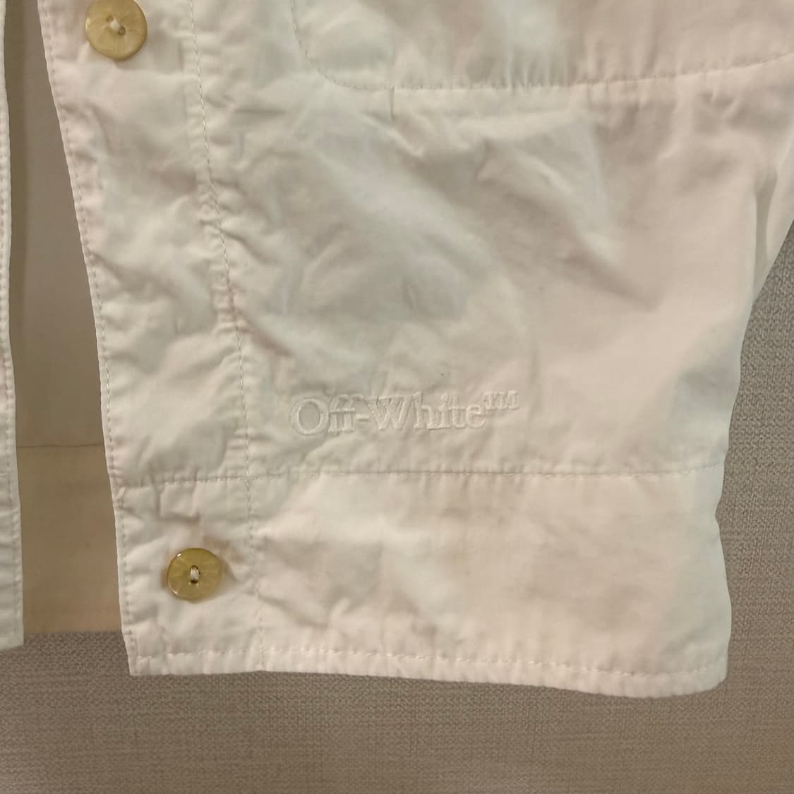 [40] 오프화이트 크롭 셔츠 상품이미지3