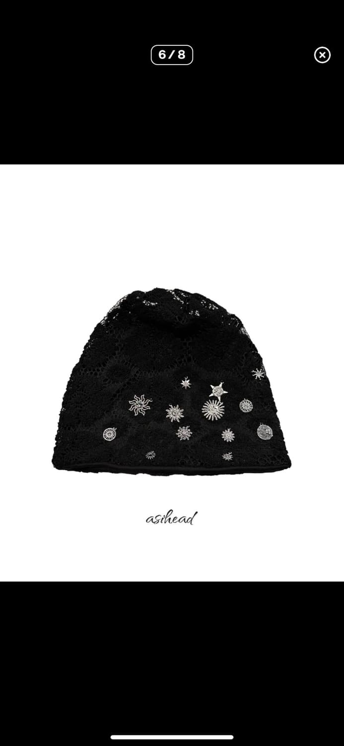 팬던트 레이스 핸드메이드 롱 비니 상품이미지6