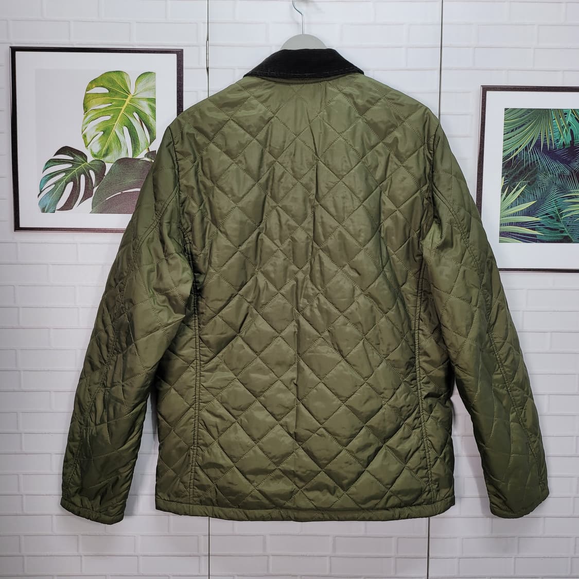 바버 MQU1324OL51 퀼팅 재킷 자켓 올리브색 L사이즈 상품이미지3