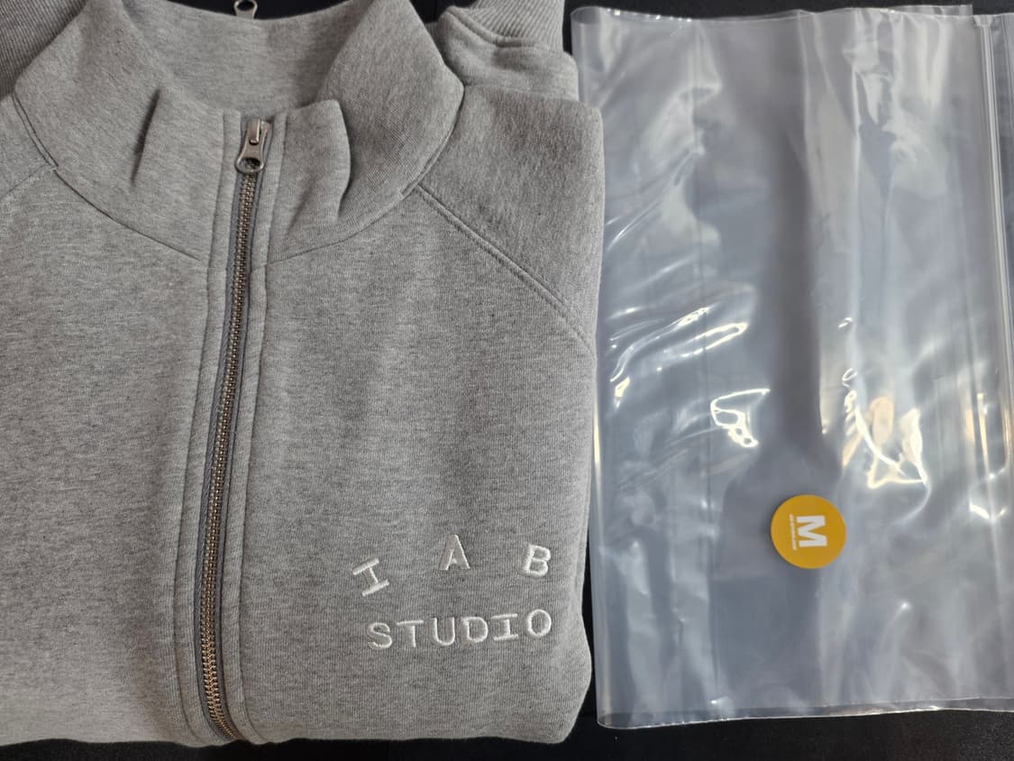 아이앱 스튜디오 투웨이 풀 집업 그레이 화이트 상품이미지7