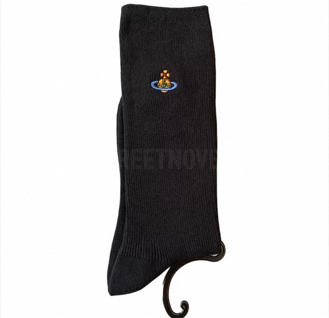 비비안 웨스트우드 ORB로고 자수양말 크루삭스 상품이미지3