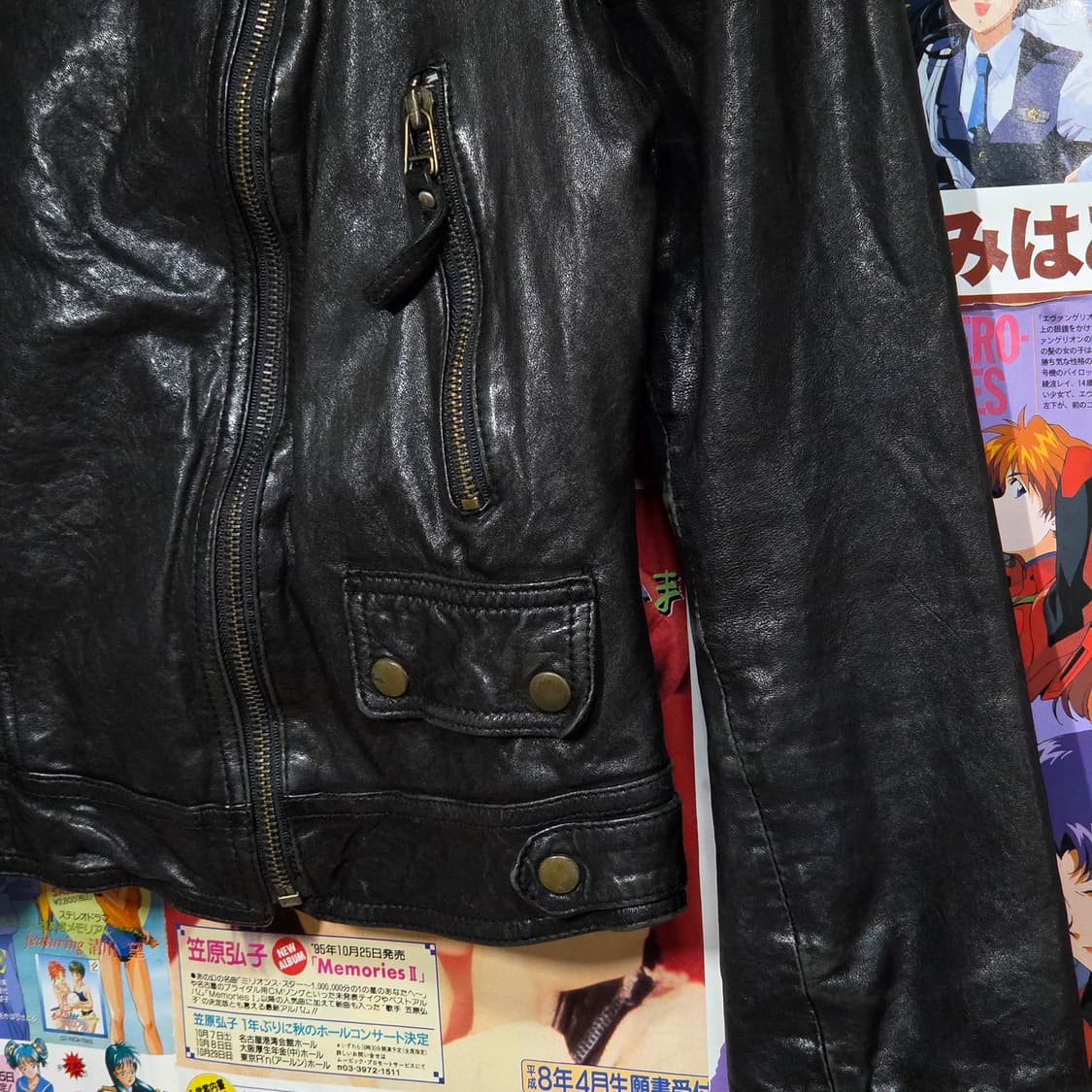 빈티지 락시크 양가죽 걸즈 라이더 자켓 상품이미지5