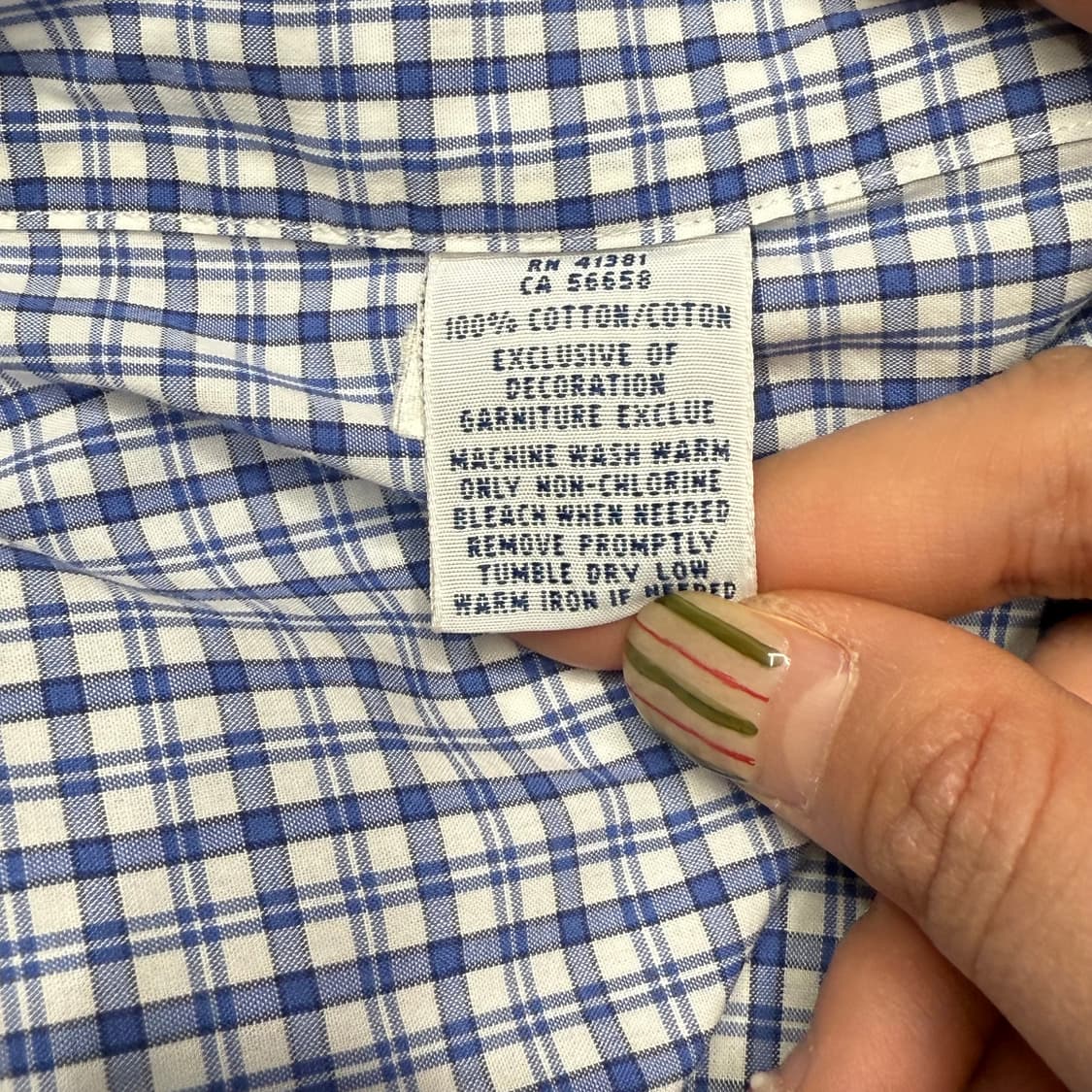 [L] 랄프로렌 블루체크 셔츠 상품이미지6