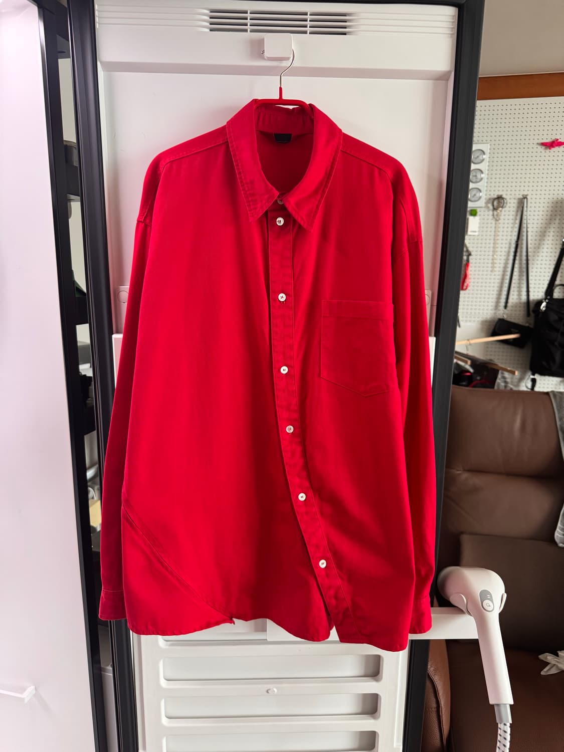 ANITYAIMLORIK MARIGOLD WASHED SHIRT RED 상품이미지6
