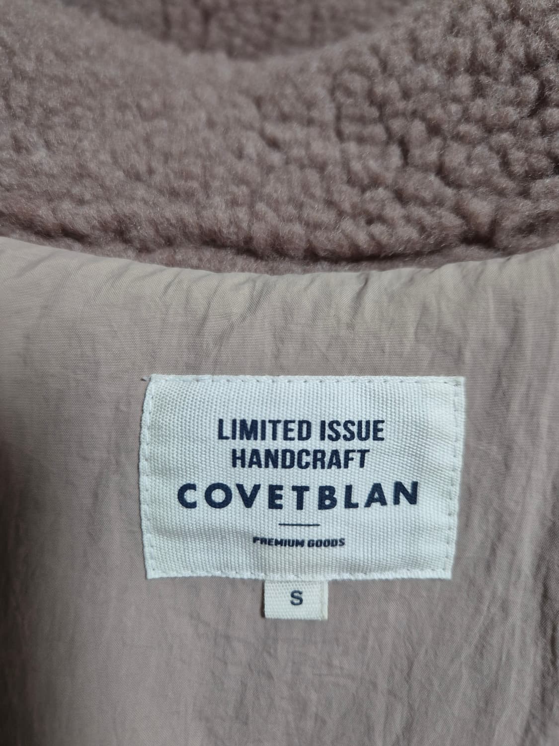 코벳블랑 체크 배색 후리스 점퍼 상품이미지9