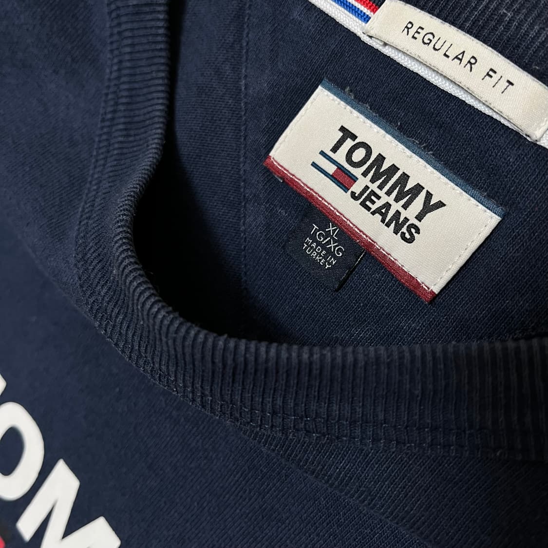 타미힐피거 진스 빅로고 코튼 라운드넥 롱슬리브 XL/105 상품이미지6