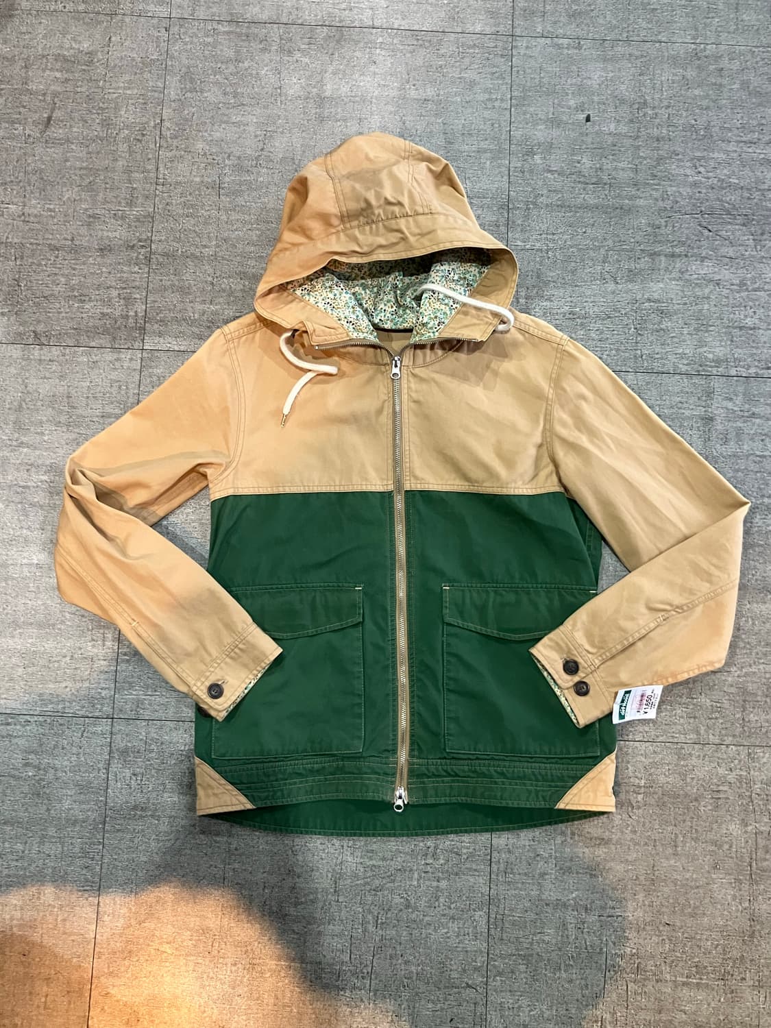 일본빈티지 Cinopanic 올드스쿨아메카지 너드남 투톤배색자켓 상품이미지1