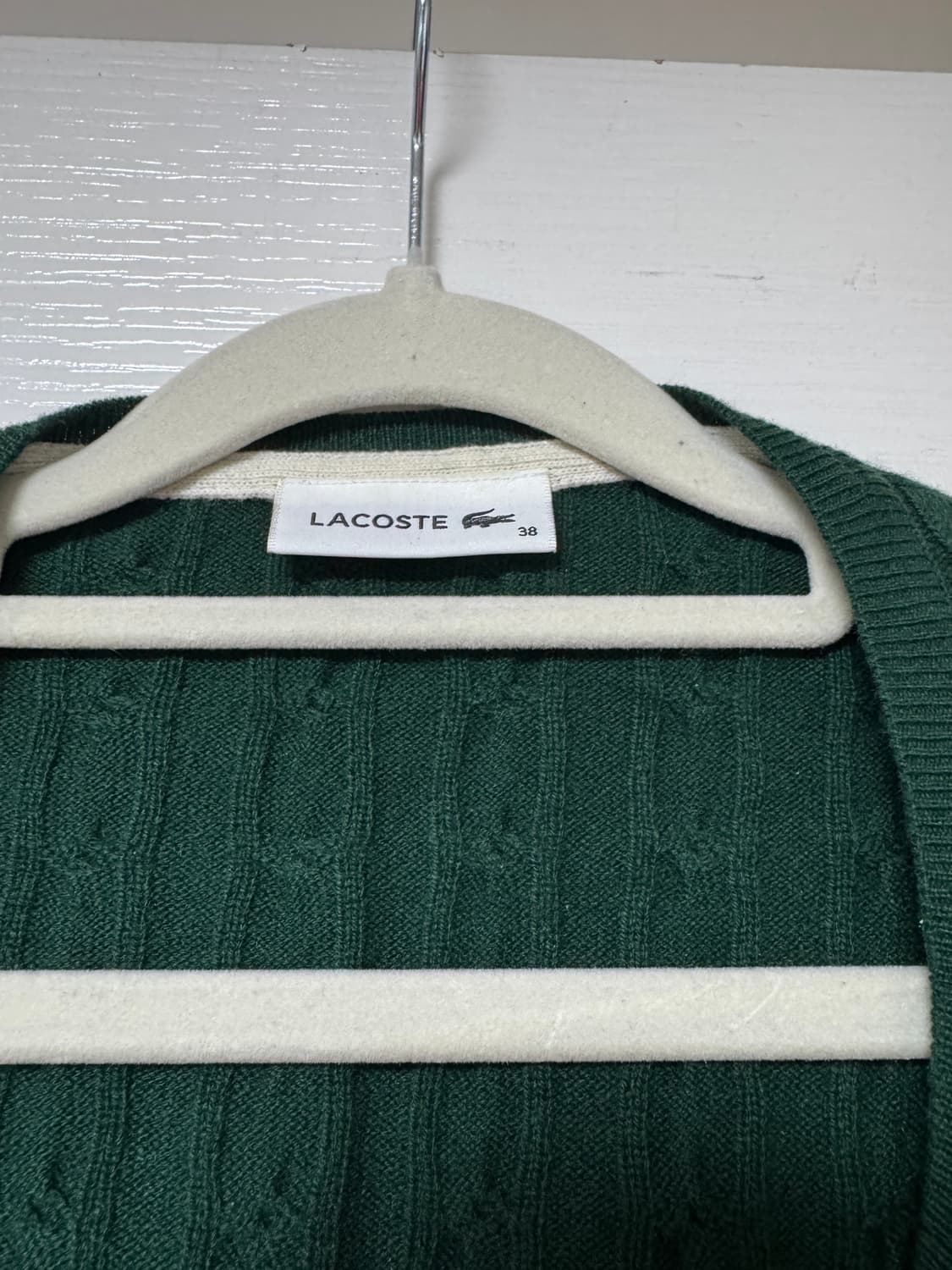 라코스테 그린 케이블 가디건 38 상품이미지3