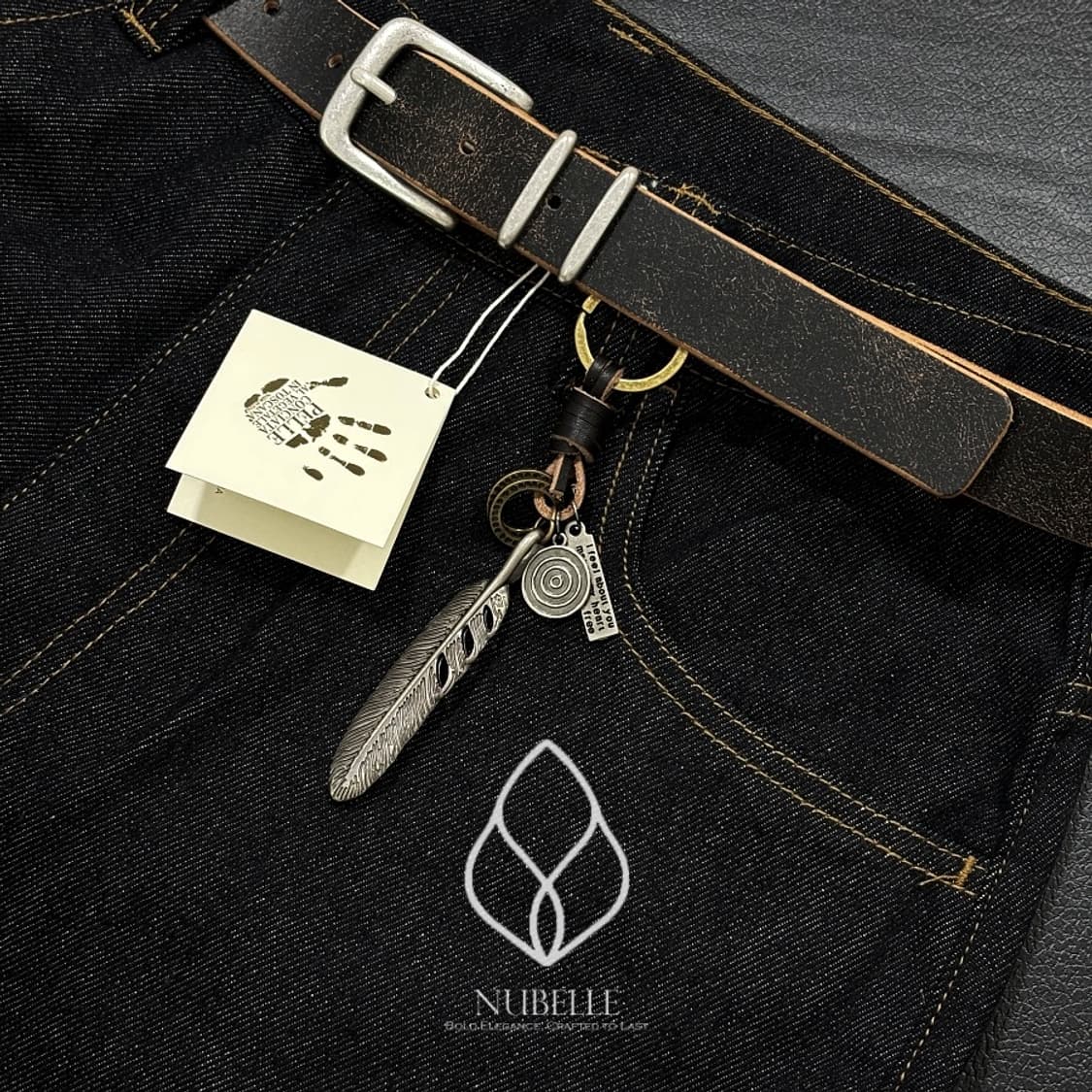 🌗 Vera pelle crack belt / 베라펠레 크랙 가죽 벨트 상품이미지9