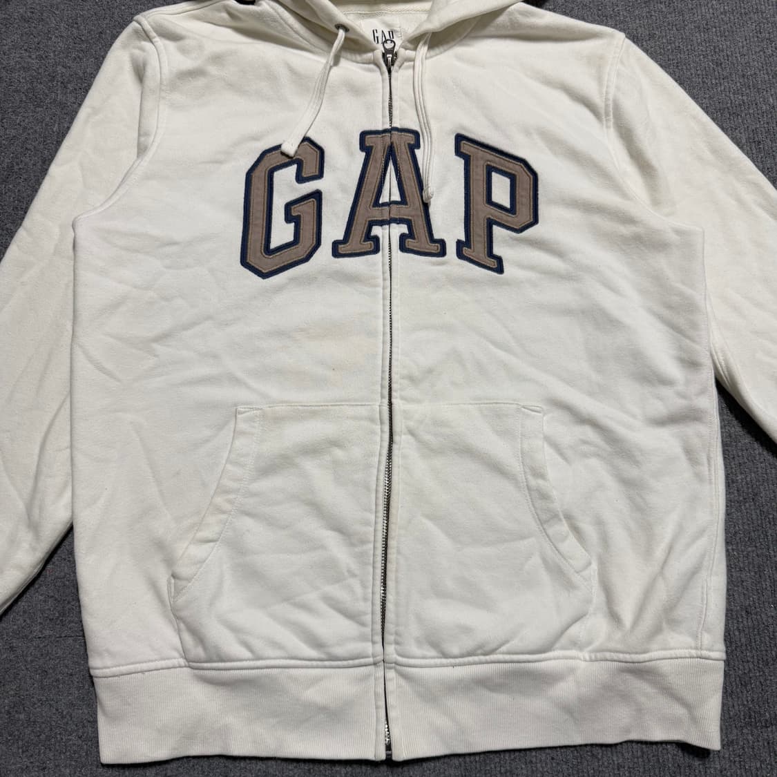 갭 화이트 후드집업 m 상품이미지2