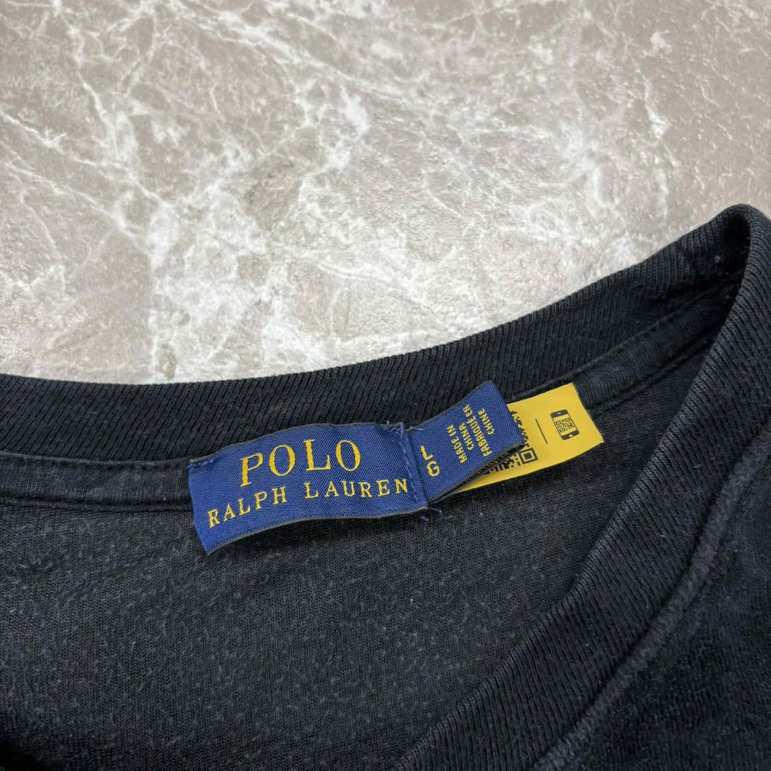 *신형 폴로 랄프로렌 큐알택 블랙 플리스 스웨트셔츠 맨투맨(L) 상품이미지4