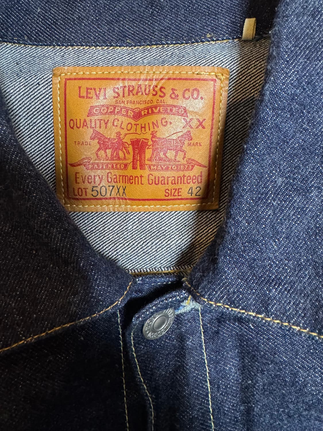 LVC 타입2 리지드 데님자켓 42사이즈 상품이미지4