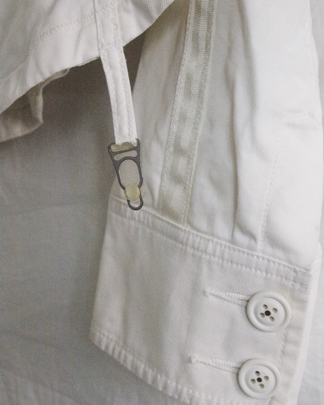 디젤 크롭컷 화이트 코튼 본디지 플라이트 자켓 상품이미지7