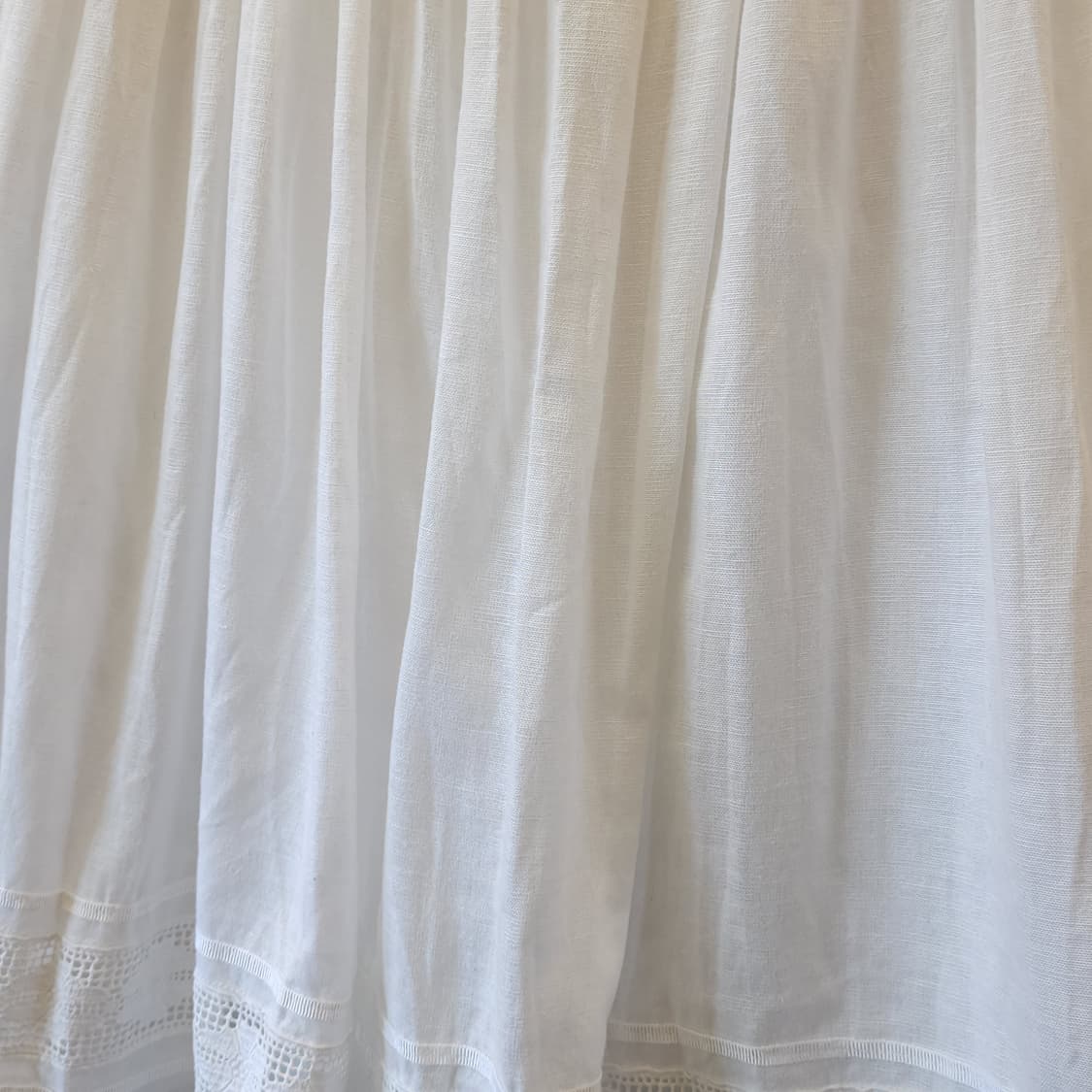 90s 빈티지 스커트 유럽  화이트 스커트 로맨틱 화이트 프릴 상품이미지6