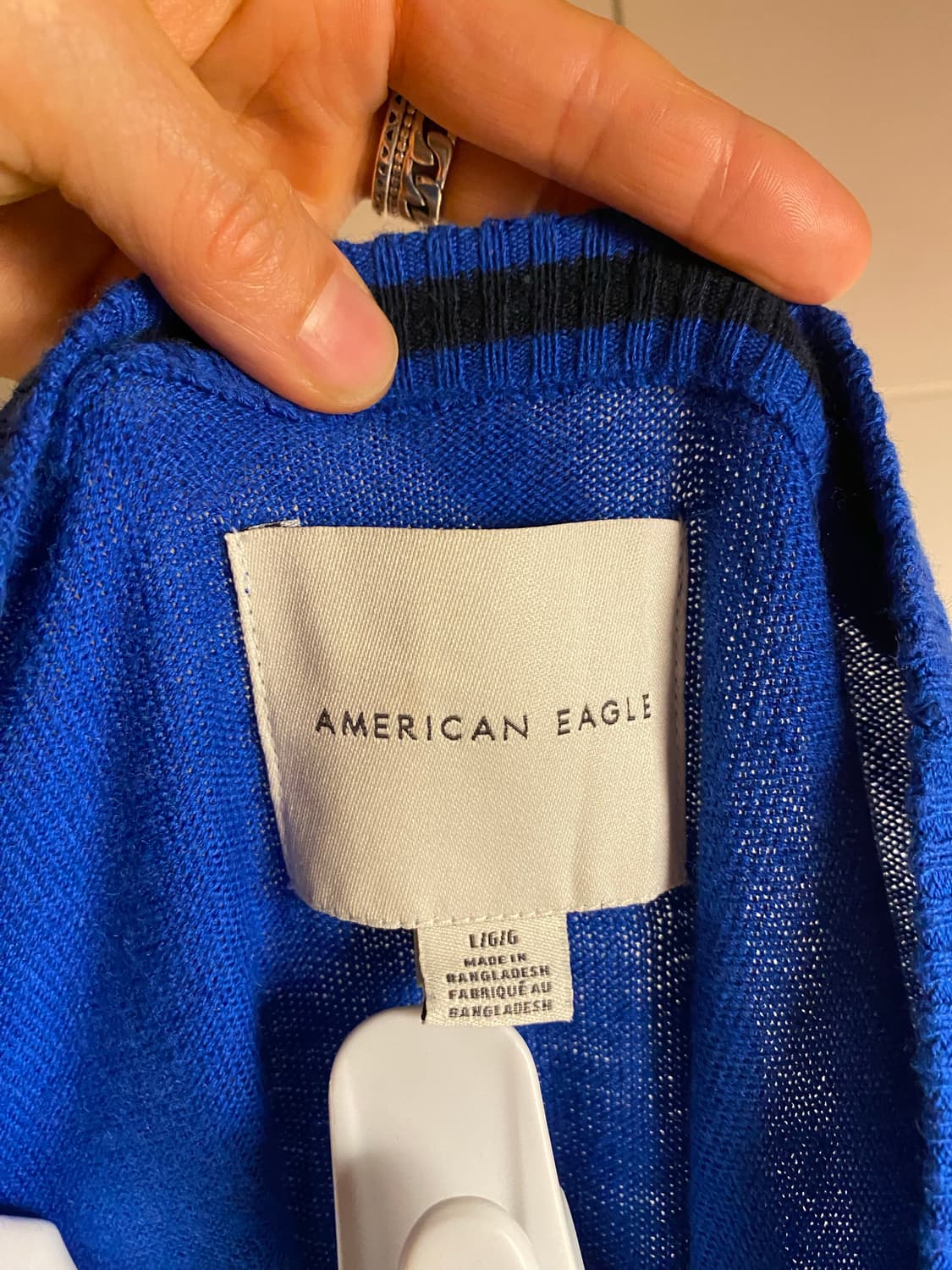 아메리칸 이글 파란색 니트 L 상품이미지6