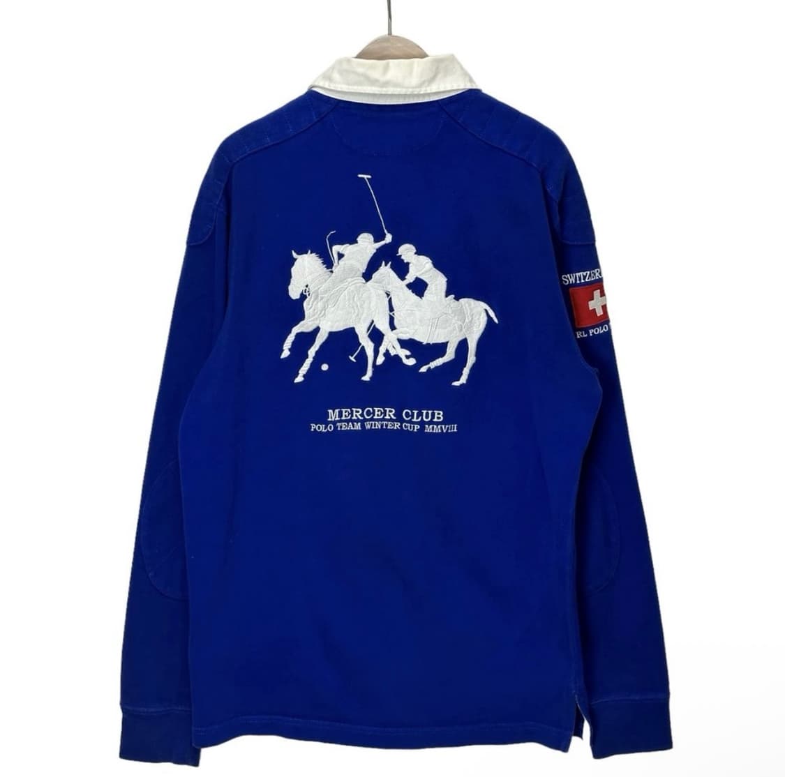 [S] 폴로 코발트블루 빅로고 럭비티셔츠 상품이미지3
