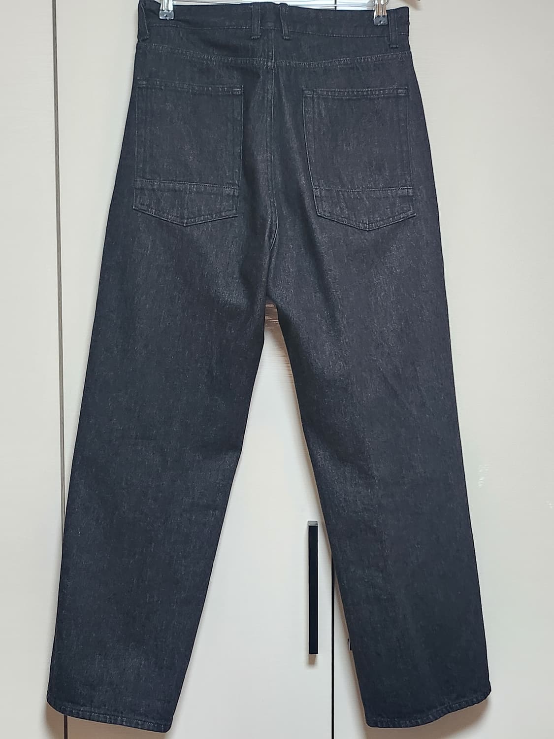 [2] 러프사이드 드레이프 데님 블랙 새상품 상품이미지2