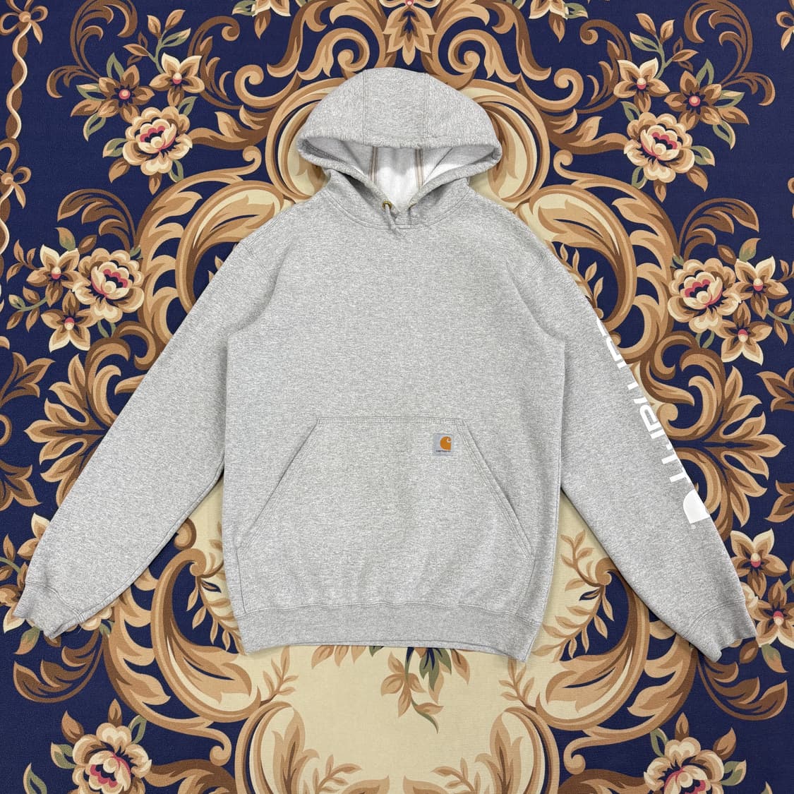 (S) 칼하트Carhartt 스펠 아웃 후드티셔츠(그레이) 상품이미지1