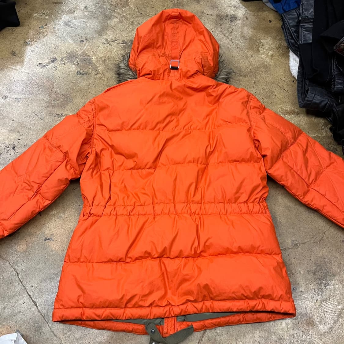 [정품/L] 폴로 랄프로렌 오렌지색 후드 패딩 점퍼 b19 상품이미지4