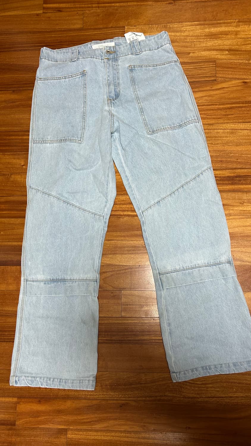 풀구성) 플프 웨이브 지퍼팬츠 스카이블루 L 상품이미지2