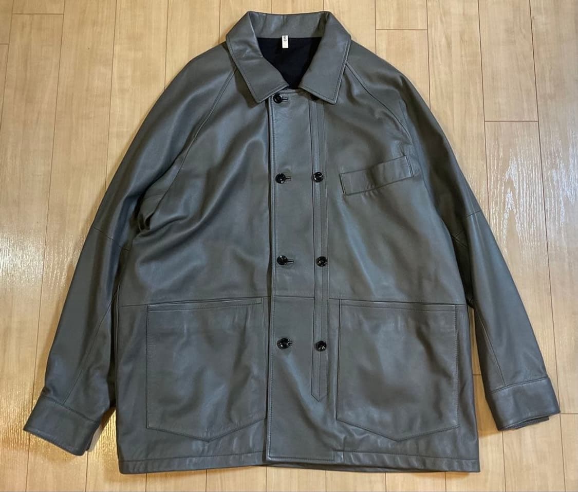 (2) ccu 레더 커버올 자켓 상품이미지1