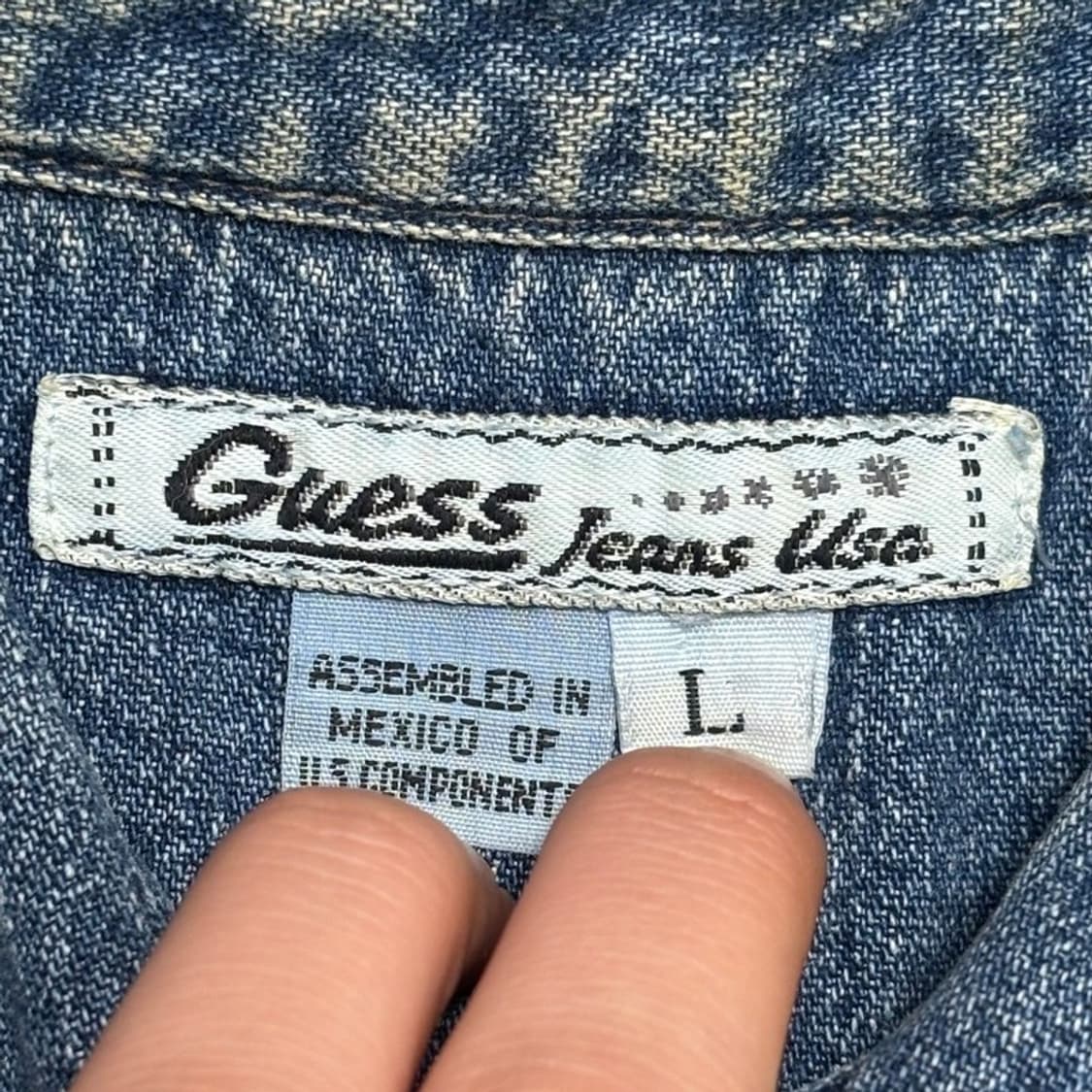 GUESS JEANS y2k 데님 베스트 L 상품이미지3
