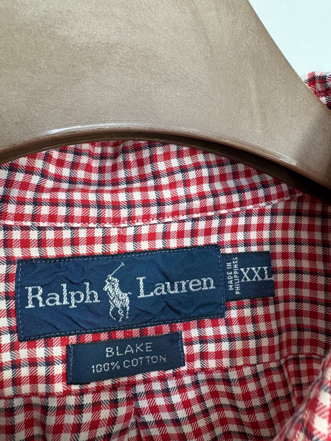 [5XL]POLO 레드체크 긴팔 셔츠 상품이미지6