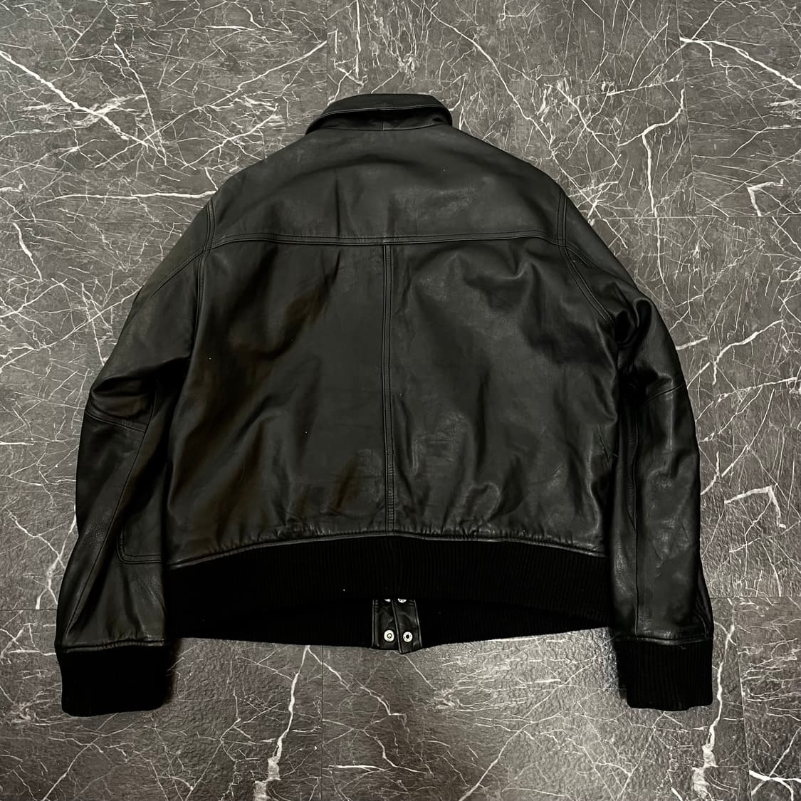 XL 양가죽 쿼드 포켓 봄버 자켓 상품이미지6