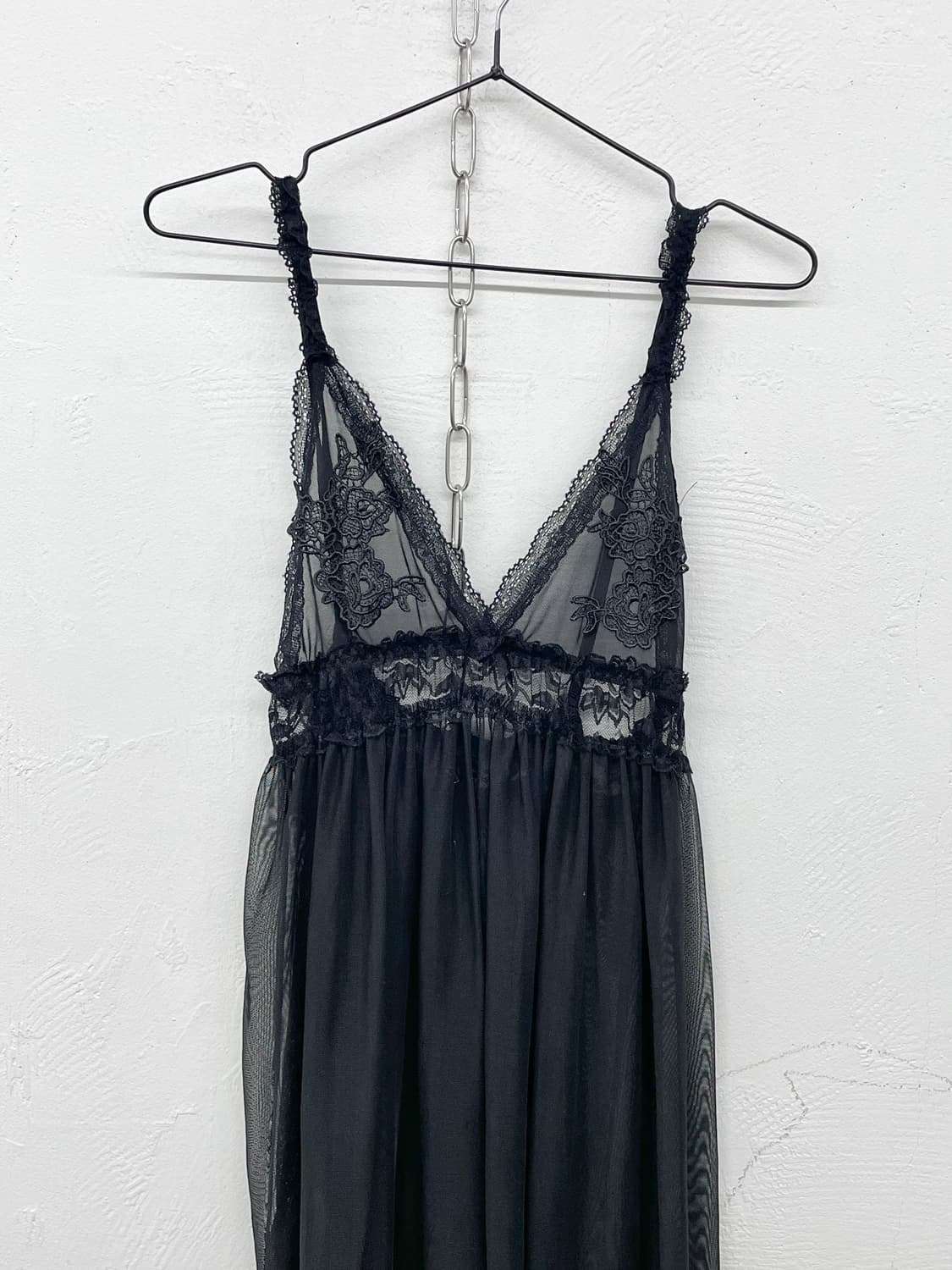 블랙 고딕 레이스 슬립 상품이미지6