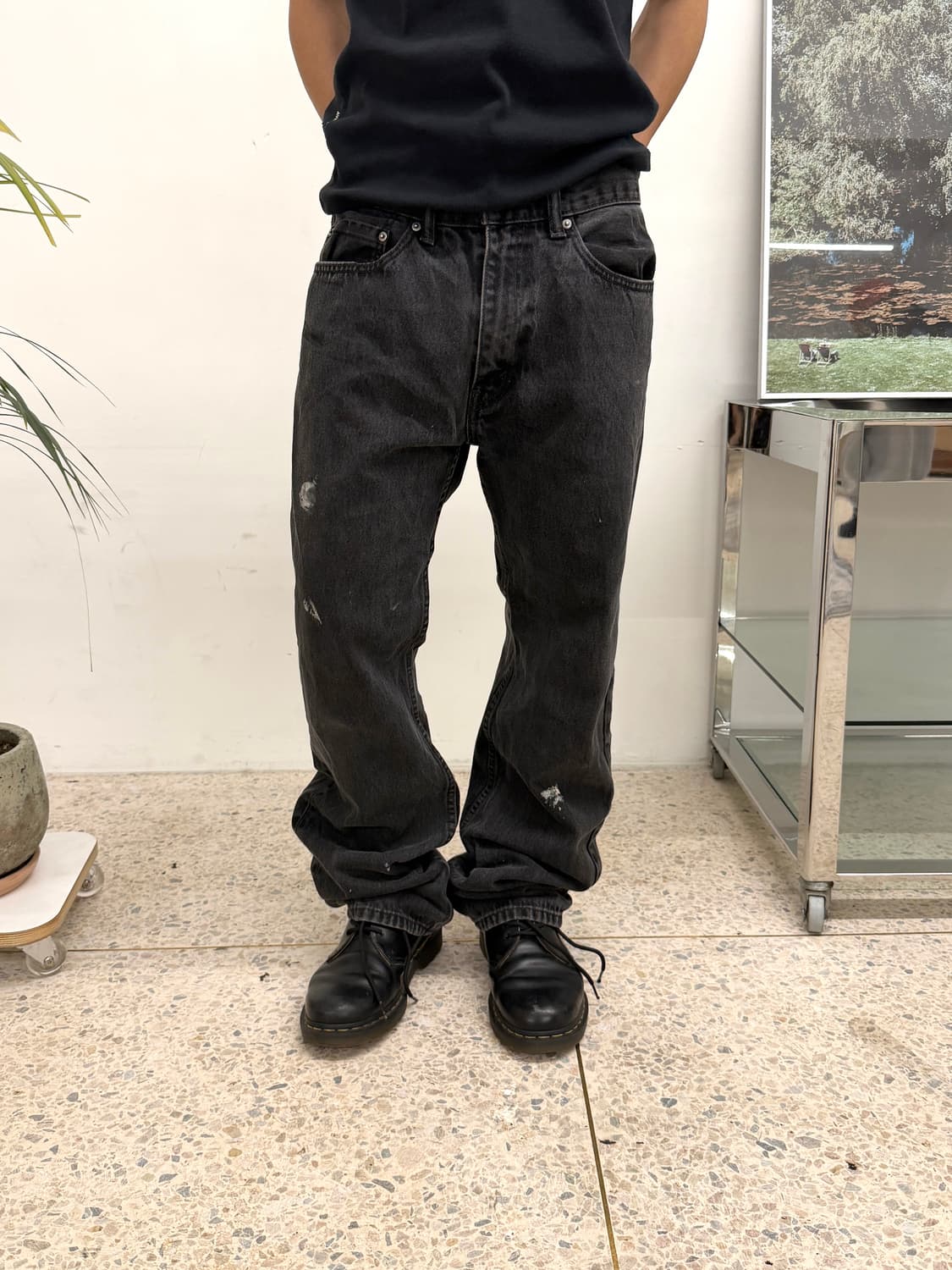 리바이스 505 레귤러 스트레이트 블랙 상품이미지10