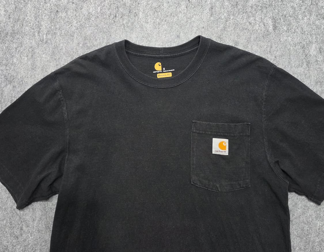 칼하트 포켓 워크웨어 오리지널핏 빈티지 반팔티 S 상품이미지3