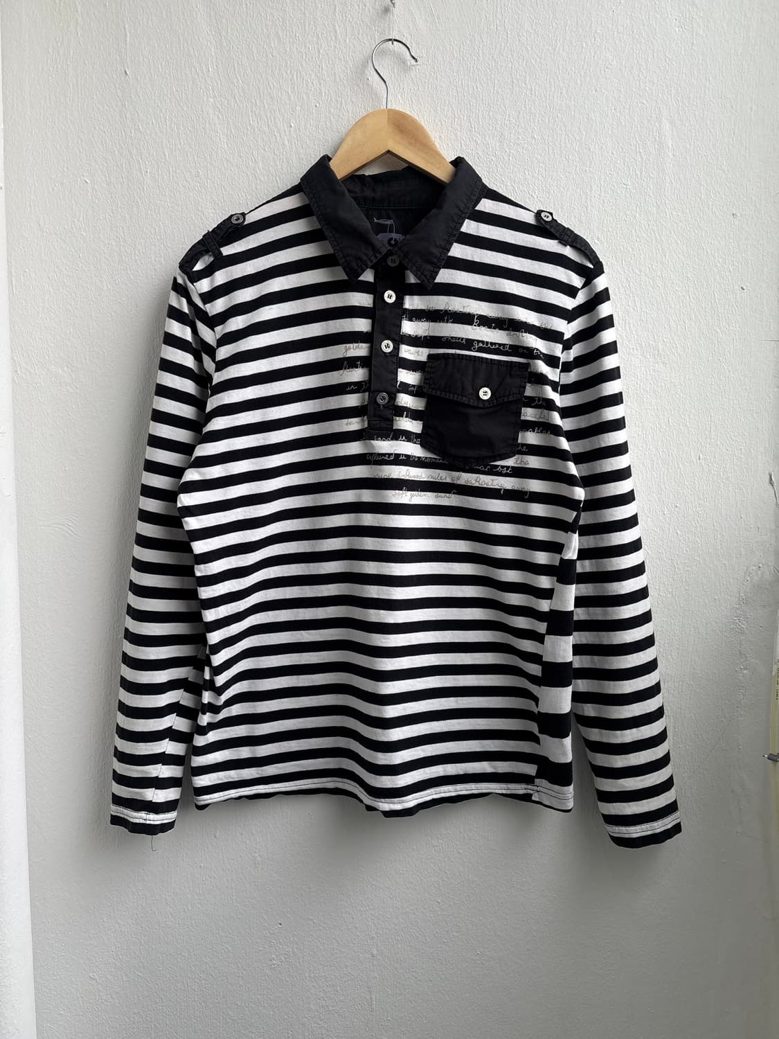 Vintage Pocket Detail Stripe Top 상품이미지4