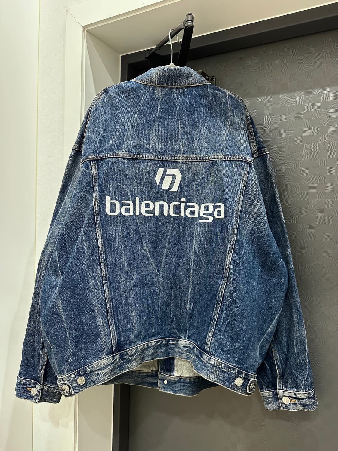 발렌시아가 백로고 데님 자켓 상품이미지1