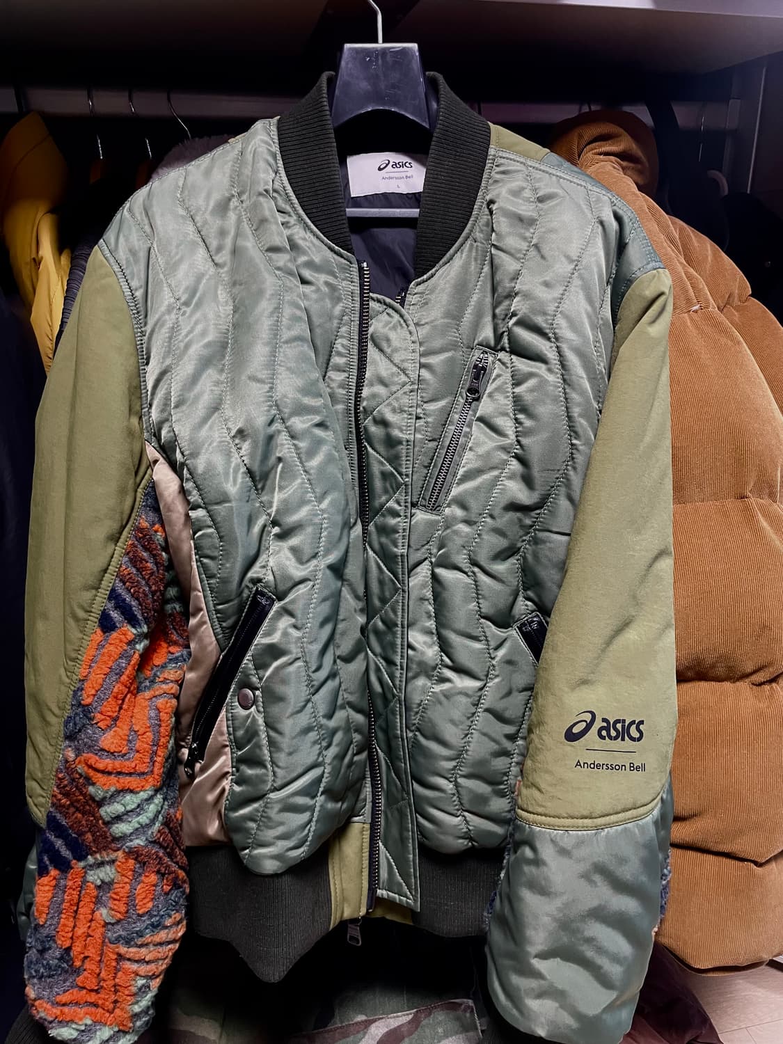 아식스 앤더슨벨 콘트라스트 봄버ma1(L) 상품이미지2