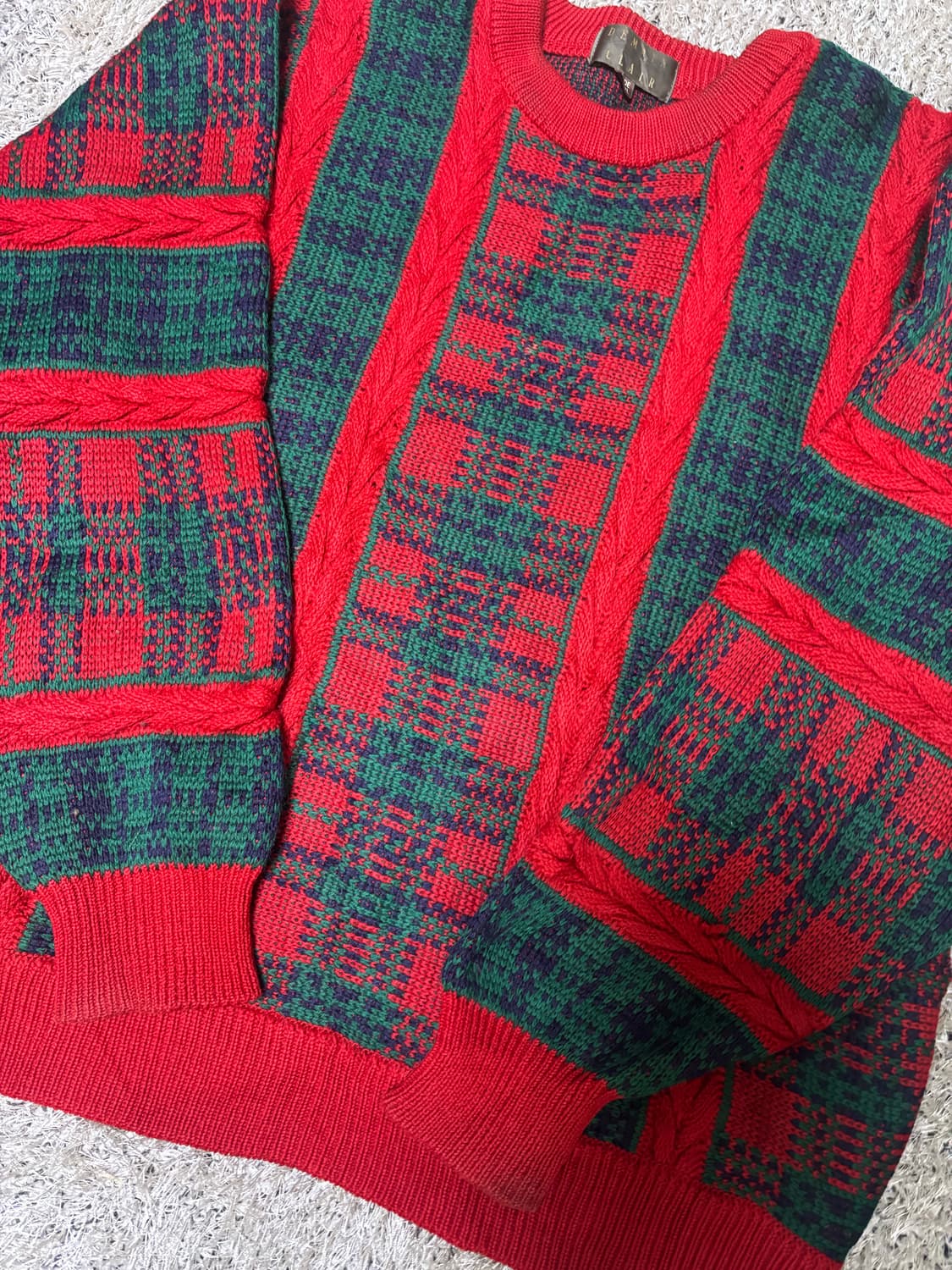 일본판 DEMAIN CLAIR 울 니트 사이즈 105-110 상품이미지3