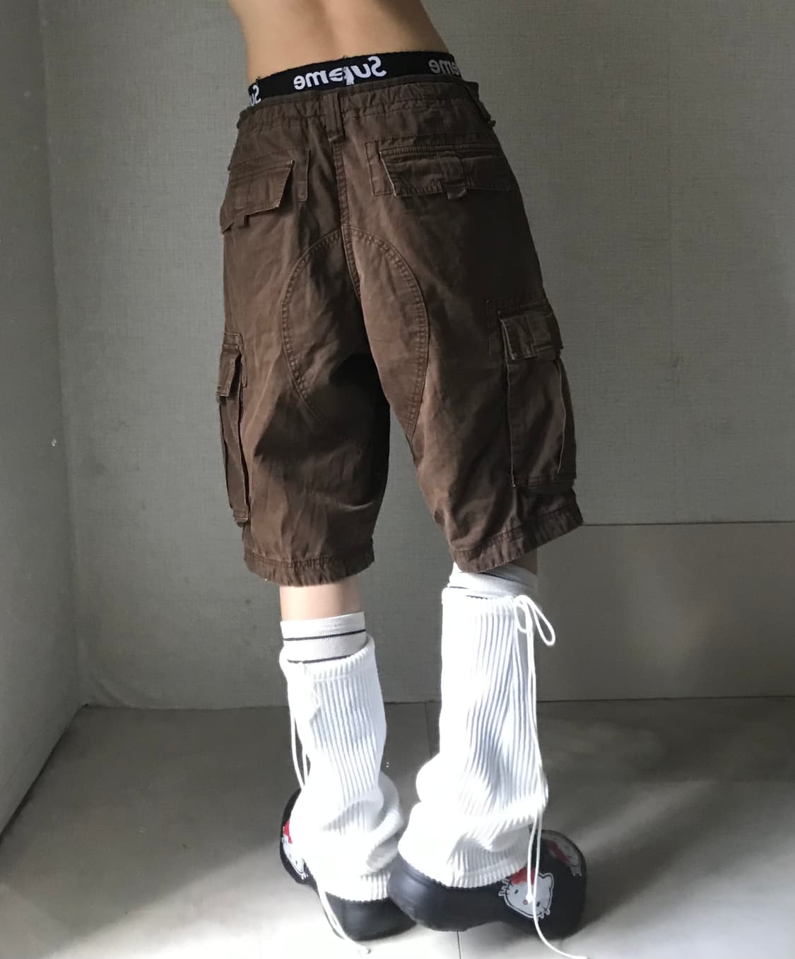 빈티지 브라운 버뮤다 상품이미지2