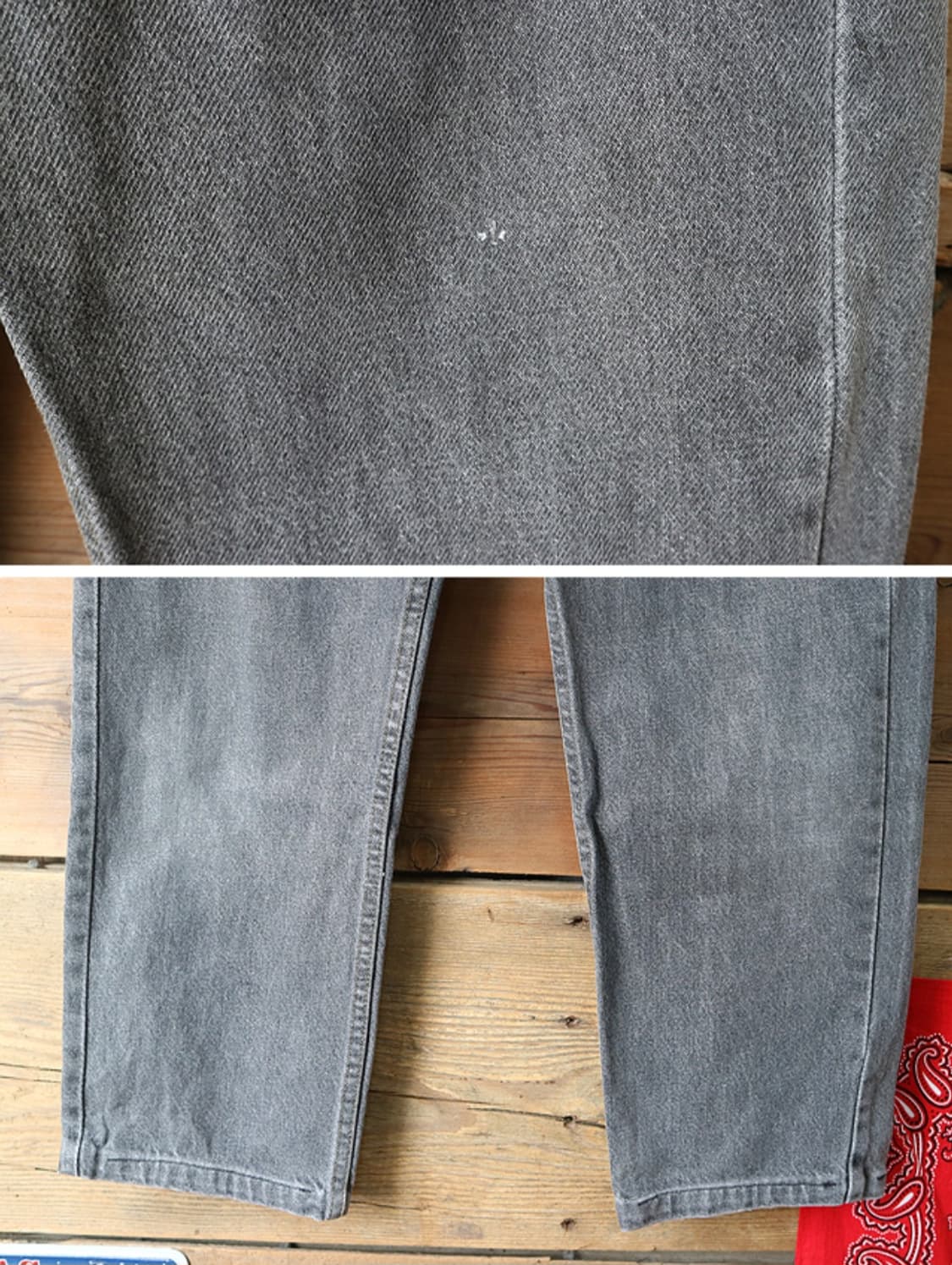 미국산 80~90s levis 리바이스 505 블랙 그레이데님 상품이미지4