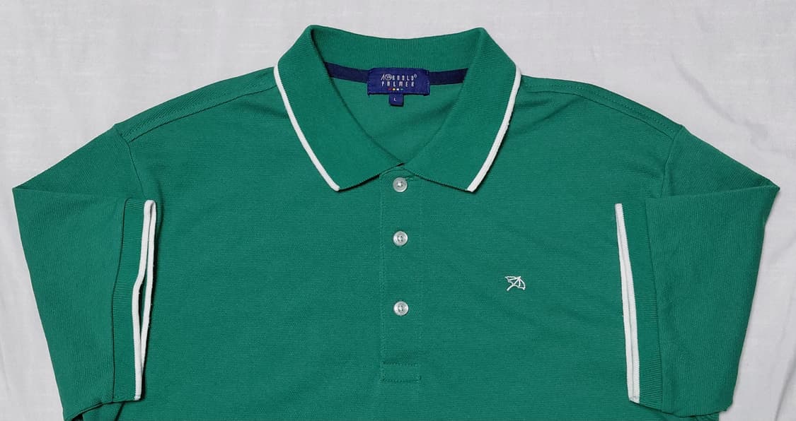 [M/95] 아놀드 파마 정품 그린 배색 피케 카라티 상품이미지7