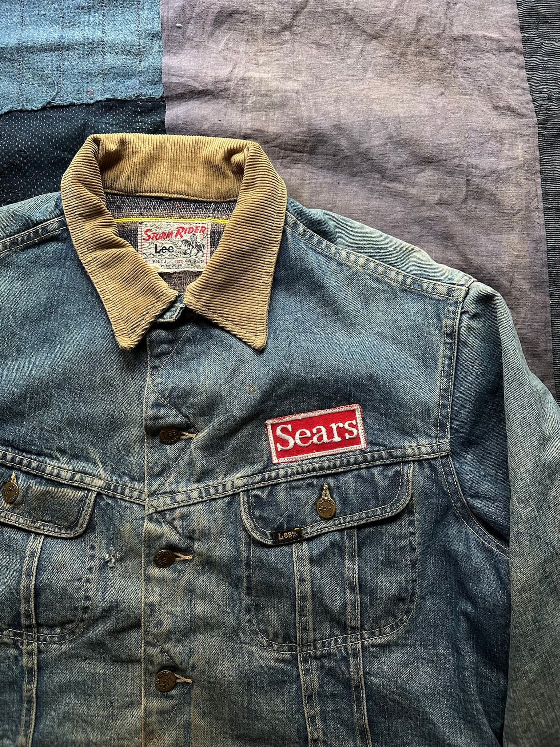 44) 70s USA LEE 빈티지 리 101LJ 스톰라이더 데님 자켓 상품이미지4