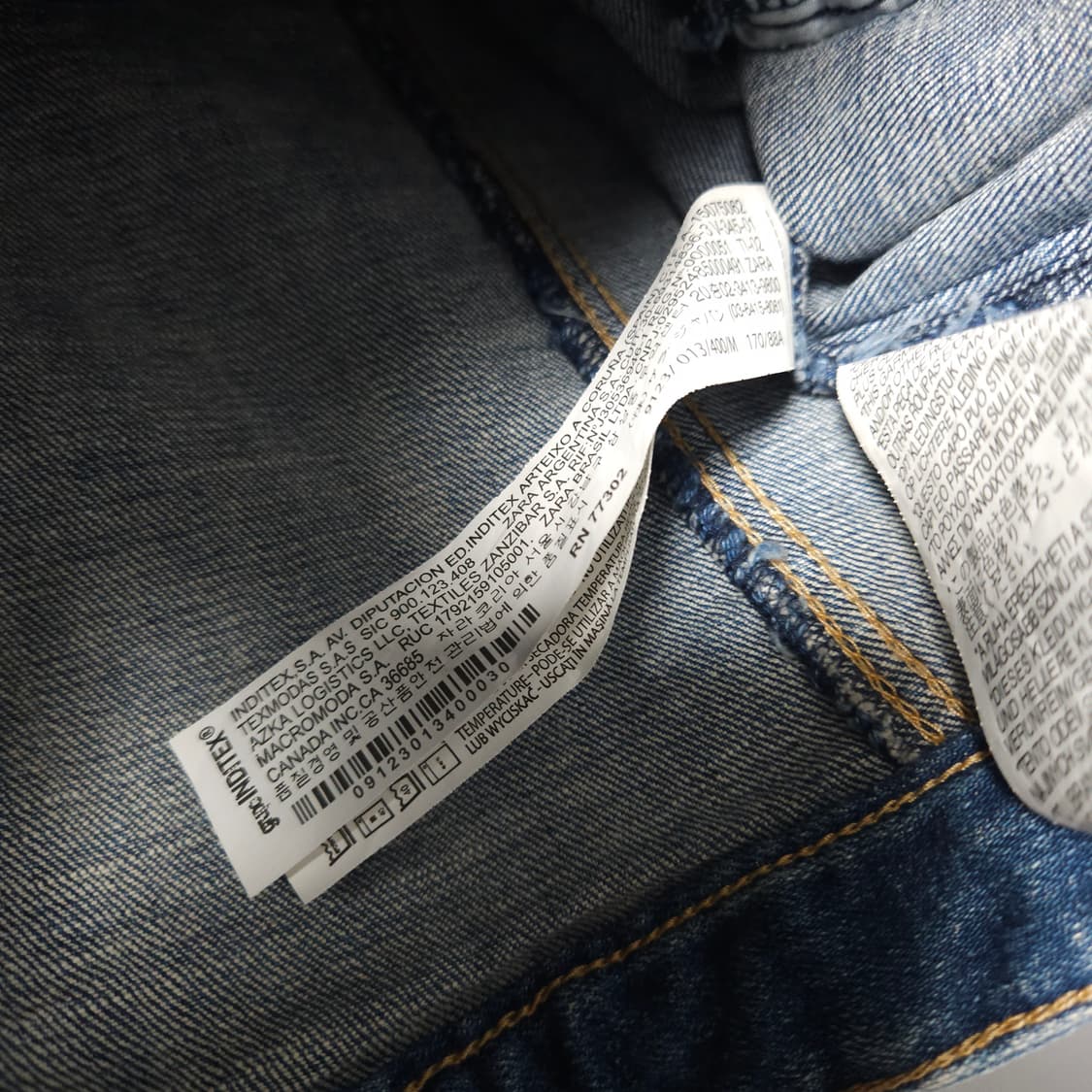 M ) 자라 여성 워싱 청자켓 상품이미지6