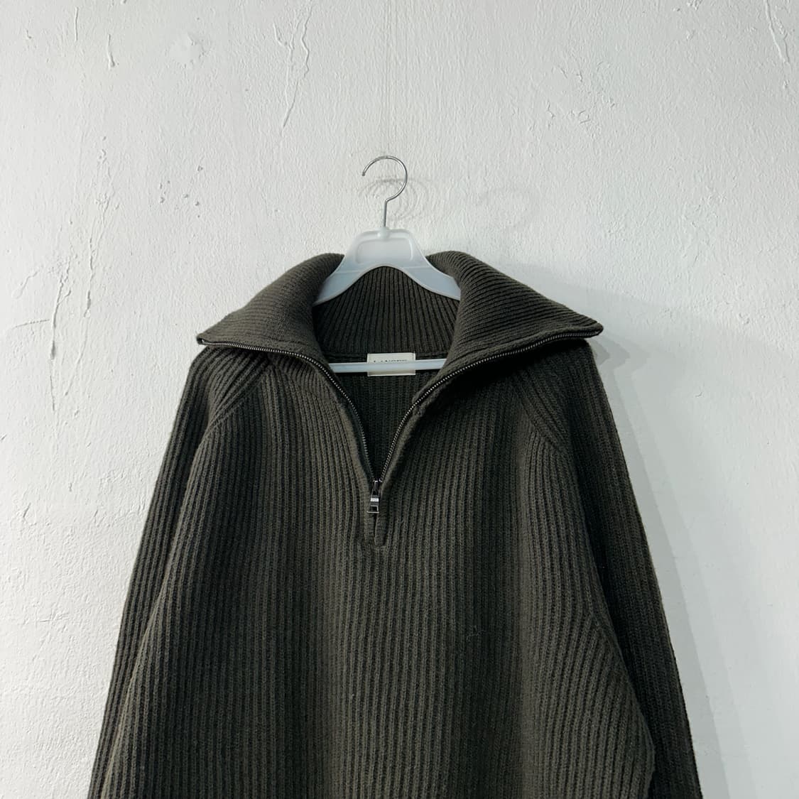 LANGER 랑거 오버핏 반집업 니트 상품이미지3