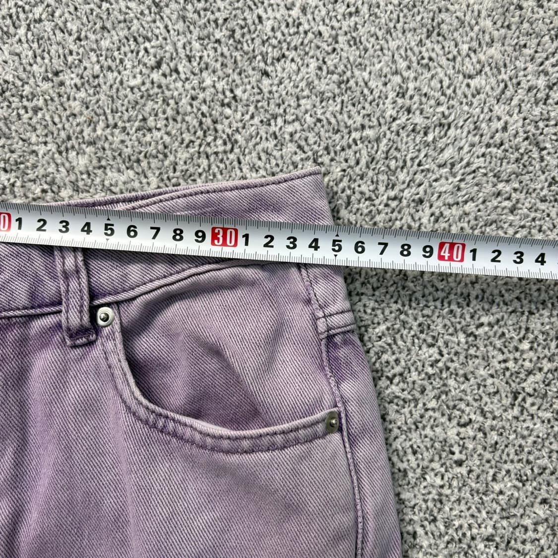 새상품 H&M 여성 피그먼트 데님 팬츠 0325J 상품이미지6