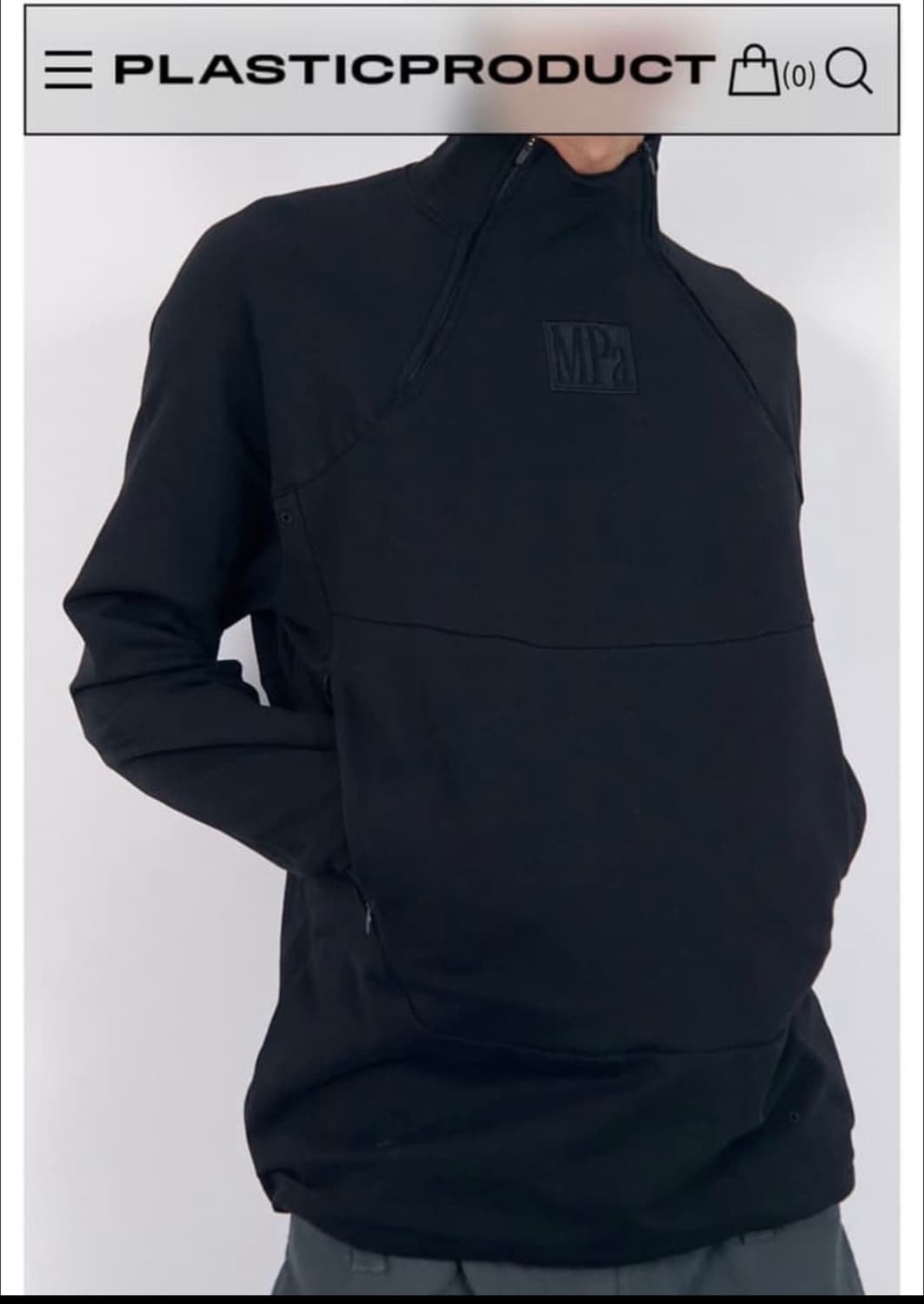플라스틱 프로덕트 Mpa soft-shell half zip (M) 상품이미지1