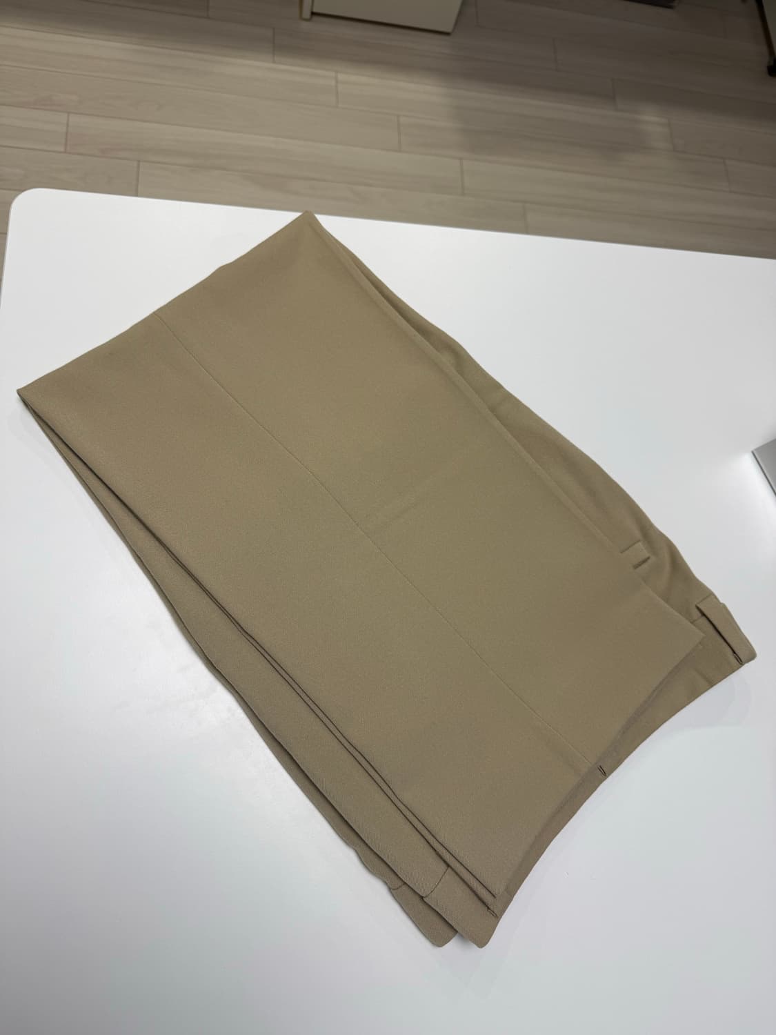 시스템옴므 와이드핏 슬랙스 베이지 상품이미지9