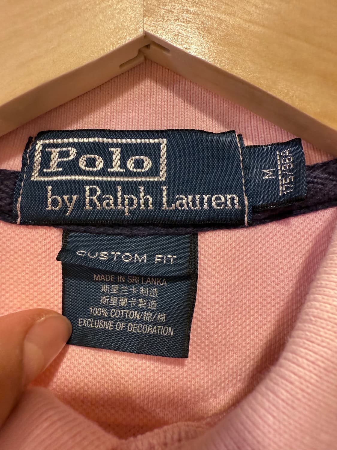 폴로 랄프로렌 더블 빅포니 핑크 카라티 상품이미지2