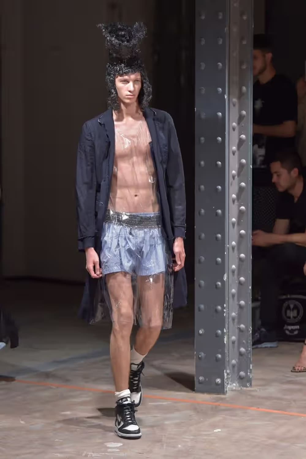 꼼데가르송 옴므플러스 17ss 축융 도킹 코트 M 상품이미지8