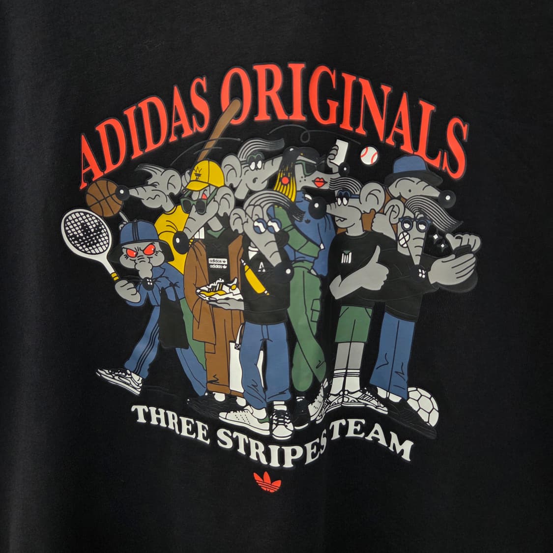 아디다스 오리지널스 Three Stripe Team 반팔 티셔츠 남2XL 상품이미지3