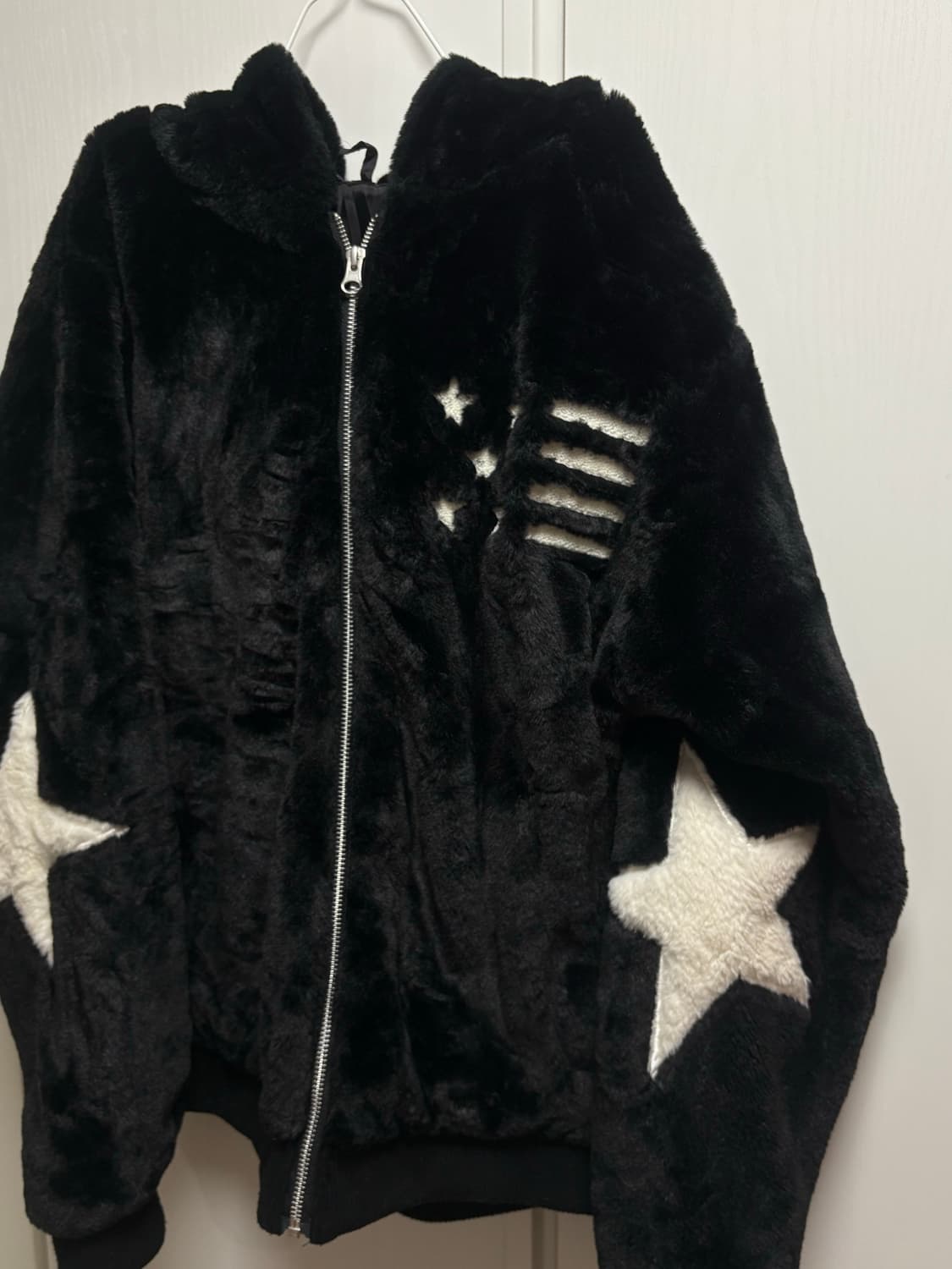 성조기 후드 퍼 자켓 집업 상품이미지3